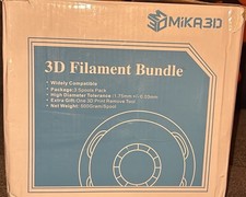 Mika3D PLA 1.75mm Printing Filament Bundle Red White Black + Gift NEW Open Box picture