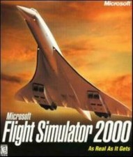 MS Flight Simulator 2000 PC CD pilot fly plane aircraft aviation simulation game picture