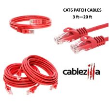 Cat6 Red Patch Cord Network Cable Ethernet LAN RJ45 UTP 3FT - 20FT Multi LOT picture