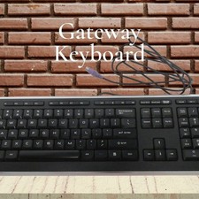 Gateway KB-0817 Wired PS/2 Keyboard Black Full Size Multimedia for Desktop PC picture