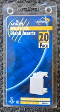 Leviton Quickport Snap-In Blank Module White 41084 (pack of 20) picture