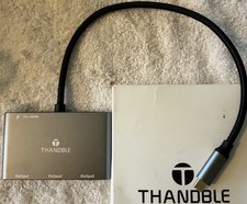 THANDBLE USB C to Dual DisplayPort Adapter and HDMI with 100W PD Charging FREESH picture