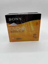 Sony DVD-R 20 Pack 120 Min 4.7 GB Recordable Blank Disc W/Jewel Case New Sealed picture