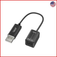 Compact USB Type A to TOSLINK Optical Converter for Lossless Surround Sound picture