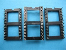 20 pcs IC Socket Adapter Round 24 Pin Headers & (IC)Sockets 2.54mm X=15.24mm New picture