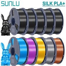 SUNLU 5KG/10KG SILK PLA+ 3D Printer Filament 1.75mm PLA+ SILK 1KG/Roll Glossy picture