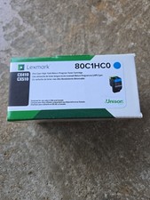80C1HC0 New Genuine Lexmark High Yield Cyan Toner Cartridge CX410 CX510 picture