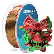 Silk Dual Color Filament, Shiny Green Red Silk 3D Printer Filament 1.75mm picture