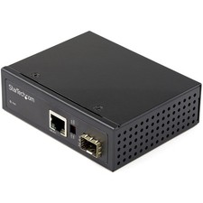 StarTech.com Industrial Fiber to Ethernet Media Converter - 10/100/1000 Mbps... picture