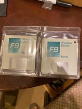 NEW F9 financial reporting for Excel. Never Used vintage. Server and Client disk picture
