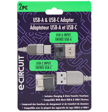 e-Circuit USB-A + USB-C Mini Adapter Set for Charging & Data Transfer, Free S&H. picture