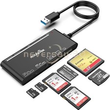 USB3.0 Multi Card Reader for SD, CF, Micro SD, XD, MS Cards - 7 in 1 Adapter Hub picture