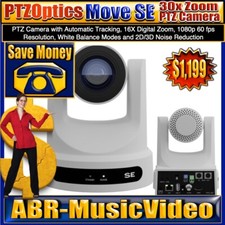 PTZOptics Move SE 30X Optical Zoom PTZ Camera White 1 Year Manufacture Warranty picture