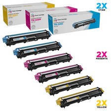 LD Compatible Brother TN225 6PK Cartrtidges: 2 TN225C, 2 TN225M, 2 TN225Y picture