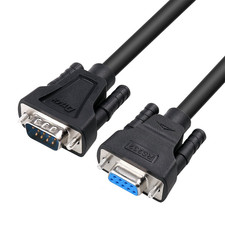 2M DB9 RS232 Serial Cable Male to Female Computer Monitor Cable 9 Pin Null Modem picture