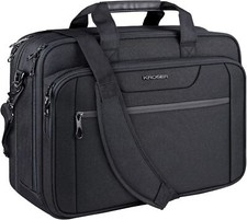 Expandable 17.3 Inch Laptop Briefcase Water Resistant Shoulder Travel Bag picture