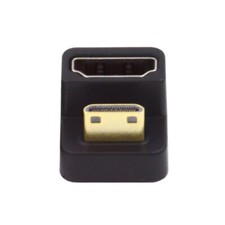 Cablecy 360 Degree U Shape Angled Mini HDMI 1.4 Male to HDMI Female Converter picture