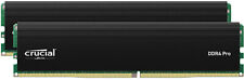 Crucial - Pro 32GB Kit (2x16GB) 3200 MHz DDR4-3200 UDIMM Desktop Memory - Black picture