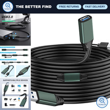 50FT USB 3.0 Active Extension Cable - Signal Booster for Gaming, Printer, Camera picture