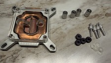 OPTIMUS FOUNDATION CPU BLOCK - INTEL - ACRYLIC TOP - SILVER - COPPER picture