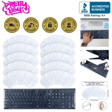 30 Wipeable Keyboard Covers – Full-Size, Universal Fit, Dust & Liquid Resistant picture
