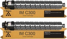 Compatible w/ Ricoh IM C300 IM C400 842370 Black Toner 2 Pack High Yield 17,500 picture