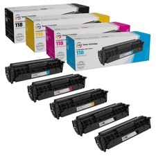 LD Reman Toners for Canon 118 (2 Black, 1 Cyan, 1 Magenta, 1 Yellow) picture
