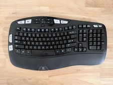 Logitech K350 Wireless Wave Keyboard Ergonomic Design | NO USB DONGLE picture
