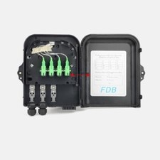 FTTH 1x8 PLC Optical Splitter Outdoor Distribution Box Fiber Optic Terminal Box picture