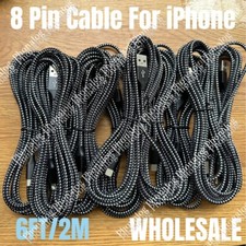 Wholesale Lot 6FT USB Fast Charger Cable For iPhone 14 13 12 11 XR 7 8 Data Cord picture