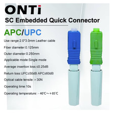 ONTi SC APC/UPC SM Fiber Fast Connector FTTH Cold Connect picture