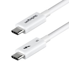 StarTech TBLT5MM80CM240WWH 2.6ft Thunderbolt 5 Cable 240W 8K White picture