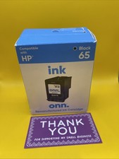 ONN INHPCL100014175 HP 65 Black Ink Cartridge – New Sealed – Exp. 08/2024 picture