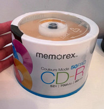 Memorex Cool Colors CD-R 50PK 52x 700MB 80min Recordable Spindle picture