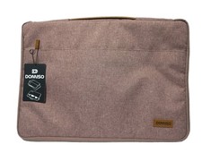 DOMISO 15 in Padded Fabric Laptop Sleeve Case, Solid Gray/Brown Universal picture