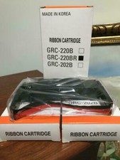 3 Bixolon GRC-220BR Black/Red Ribbon Cartridge New Boxed cinta impresora printer picture