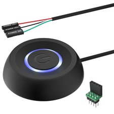 PC Power Button, Desktop Button External Switch ON Off Black picture