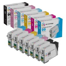 Replacement Ink for Epson 98 & 99 HY (7 Set - Blk, C, M, Y, Lt C, Lt M) picture