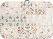 Cute Quilted Puffy Laptop Sleeve 13 Inch Padded Floral Protective Case for Lapto picture