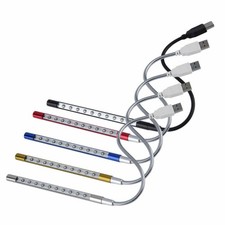 LED USB Keyboard Night PC Light Flexible Lamp 10 LED for Reading Notebook Laptop picture