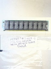 VTG Rare PCCHIPS 1-MT4C10245D-7-1MB GLD ECC DRAM 70ns 30 pin SIMM NonProfit EDU picture