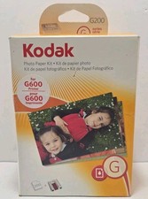 Kodak G200 Color Cartridge Photo Paper Kit For G600 Printer Open Box 200 Sheets picture