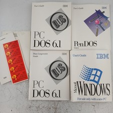 Vintage IBM PC DOS 6.1 Manuals Lot Windows PenDOS Guides 1990s Original User Set picture