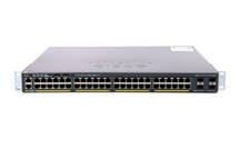 Cisco Catalyst WS-C2960X-48LPS-L 48-Port PoE+ Gigabit Switch w/ STACK KIT 370w picture