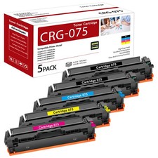  5 Pack 075 Toner Cartridge Set for Canon ImageCLASS LBP646Cdw MF665CDW MF662CDW picture
