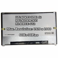 LP140WF7 SPH1 fit NV140FHM-N47 N140HCE-G52 EDP 30pins LCD Screen Replacement FHD picture