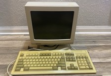 Vintage Samtron SM-460 14” Monochrome Computer Monitor/ Monterrey K208 Keyboard picture