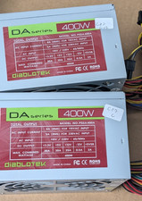 LOT OF 2 - Diablotek DA Series 400 Watt 400W PSDA400A ATX Power Supply PSU picture