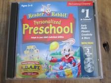 Reader Rabbit Personalized Preschool 2 Disc CD-ROM WIN/MAC Early Math Phonics picture