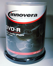 Innovera DVD-R Recordable Discs 4.7GB 16x 100 Pack Spindle IVR-46890 picture